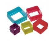Colour Works Set of 5 Square Cookie Cutters